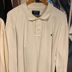 American Eagle Long sleeve two button polo